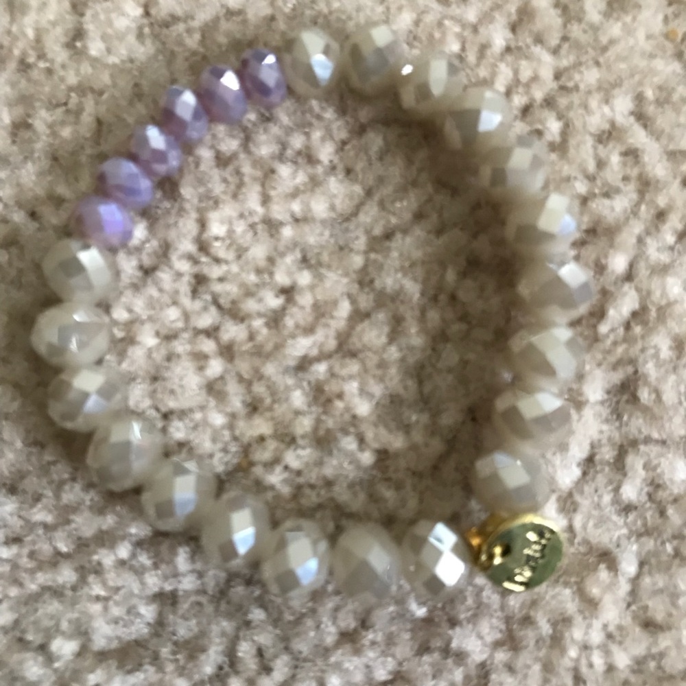 Erimish bracelet pink and cream